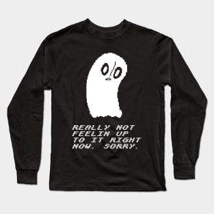 Undertale - Napstablook Long Sleeve T-Shirt